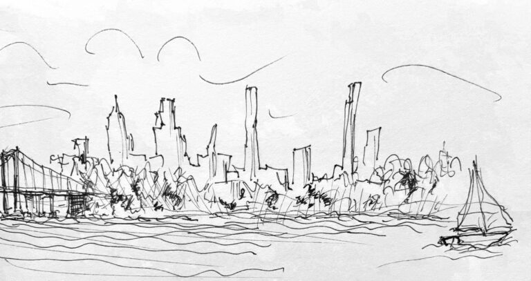 East River NYC Skyline