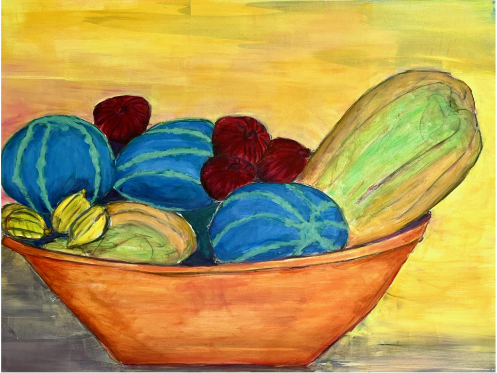 Still Life w./Blue Mellon